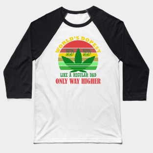 world's dopest dad retro Baseball T-Shirt